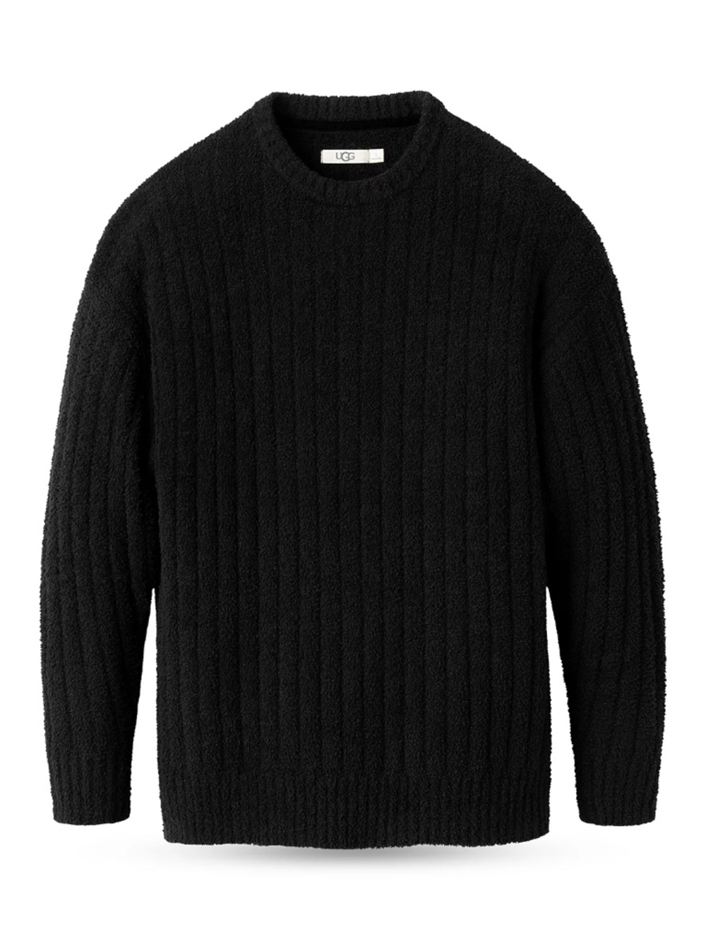 UGG® Riz Ribbed Sweatshirt Sweater Black Small - Picture 4 of 4